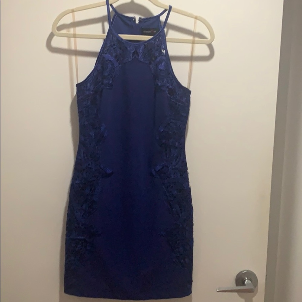 Royal Blue Body Con Dress